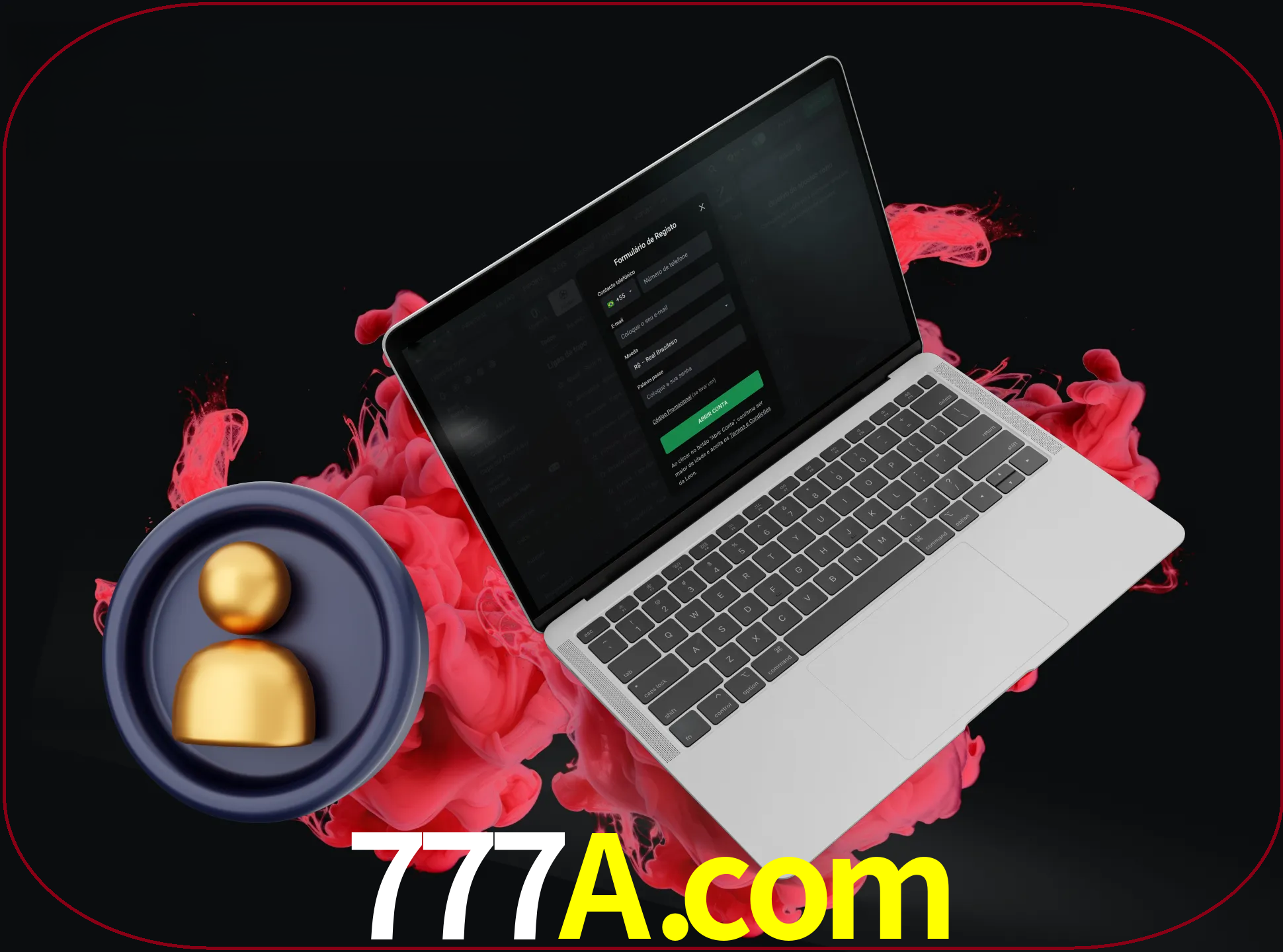 No cabeçalho do site 777a, clique no botão que o levará a um formulário especial onde terá de introduzir as suas informações actuais.